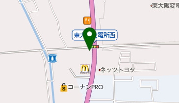 シュー・プラザ外環大東店の地図画像