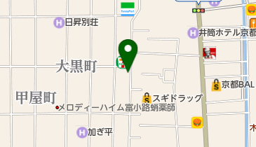 シューズパレッタ京都寺町店の地図画像