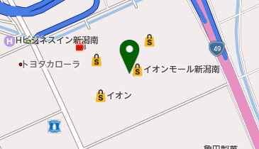 ヴィフヴィフバイクロイオンモール新潟南店の地図画像
