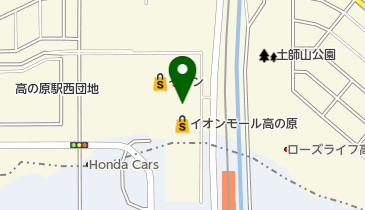ヴィフヴィフバイクロイオンモール高の原店の地図画像
