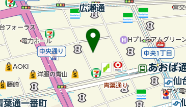 シュー・プラザ仙台クリスロード店の地図画像