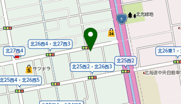 アースカー 札幌市北区北二十六条西2丁目の地図画像