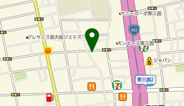 アースカー 大阪市淀川区東三国5丁目の地図画像