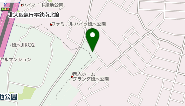 アースカー 緑地公園駅前の地図画像