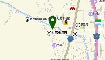 アースカー 対馬市公用車EVカーシェアリング事業の地図画像