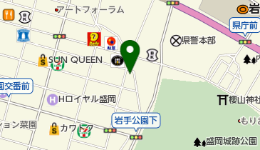 ハンバーグのベル大通店の地図画像