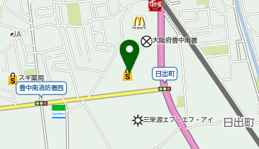 びっくりドンキー イオンタウン豊中庄内店の地図画像
