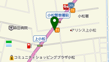 びっくりドンキー 小松店の地図画像