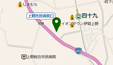 びっくりドンキー 伊賀上野店の地図画像