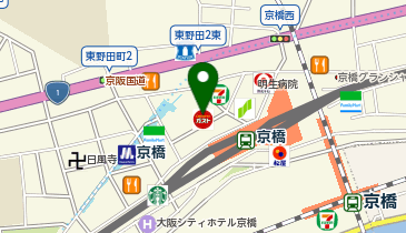 びっくりドンキー 京橋コムズガーデン店の地図画像