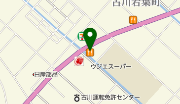 びっくりドンキー 古川店の地図画像