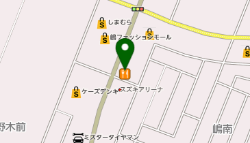 びっくりドンキー 山形嶋店の地図画像