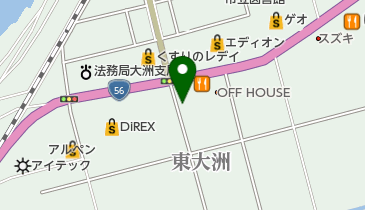 ホビーオフ 東大洲店の地図画像