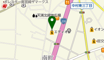 ワイモバイルエディオン宮崎本店の地図画像