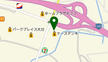 ワイモバイルケーズデンキパークプレイス大分本店の地図画像