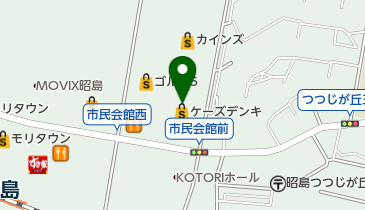 ワイモバイルケーズデンキ昭島店の地図画像