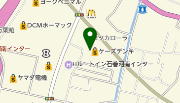 ワイモバイルケーズデンキ石巻本店の地図画像
