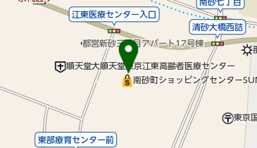 ワイモバイルコジマ&times;ビックカメラ南砂町SUNAMO店の地図画像