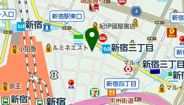 ワイモバイルビックカメラ新宿東口店の地図画像