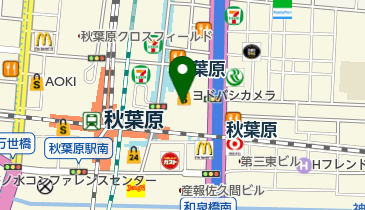 ワイモバイルヨドバシカメラマルチメディアAkibaの地図画像
