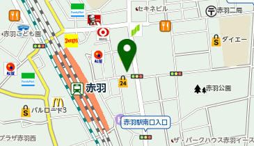 ワイモバイル赤羽の地図画像