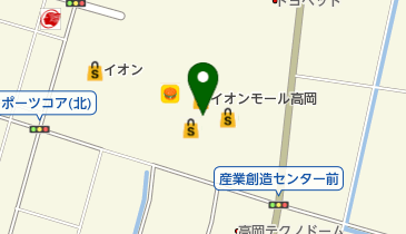 ワイモバイルイオンモール高岡の地図画像