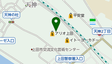 ワイモバイルアリオ上田の地図画像