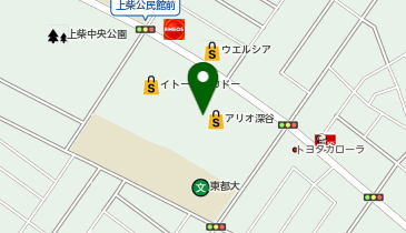 ワイモバイルアリオ深谷の地図画像