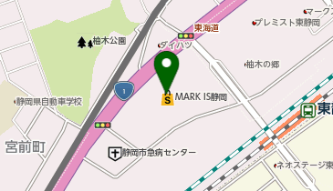 ワイモバイルマークイズ静岡の地図画像