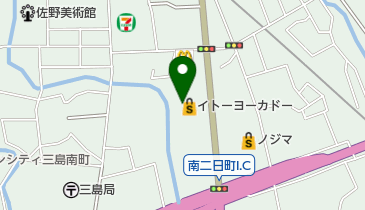 ワイモバイル日清プラザ三島の地図画像