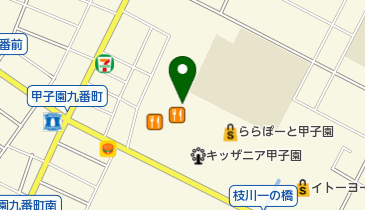 ワイモバイルららぽーと甲子園の地図画像