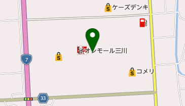 ワイモバイルイオンモール三川の地図画像