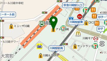 カメラのキタムラ 川崎・アトレ川崎店の地図画像