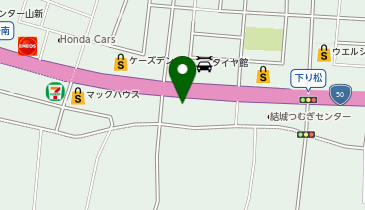 山田うどん 結城バイパス店の地図画像