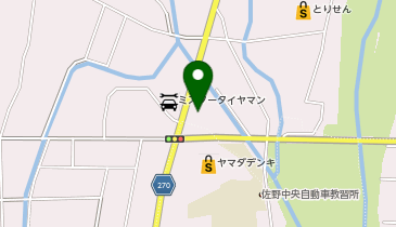 山田うどん 佐野堀米店の地図画像