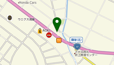 山田うどん 鴻巣吹上店の地図画像