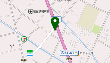 山田太郎 越谷谷中町店の地図画像