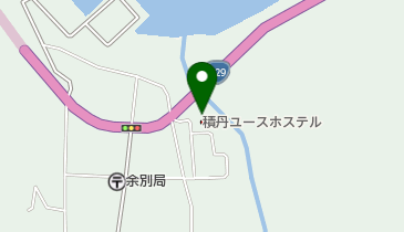 積丹ユースホステルの地図画像