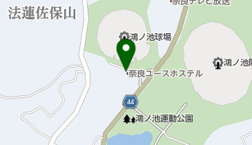 奈良ユースホステルの地図画像