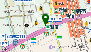 AGAスキンクリニック 東京新宿院の地図画像