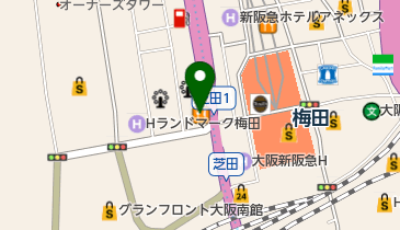 東京ビューティークリニック 大阪 梅田院の地図画像