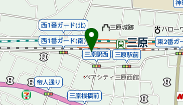 タイムズカーレンタル 三原駅前店 の地図画像
