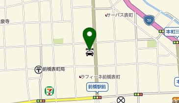 オリックスレンタカー 前橋駅前店の地図画像