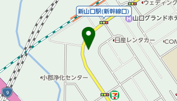 タイムズカーレンタル 新山口駅前店の地図画像