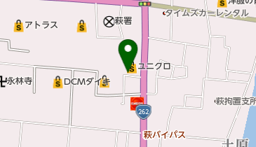 タイムズカーレンタル 萩店 の地図画像