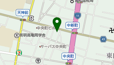 タイムズカーレンタル 高松中央店の地図画像