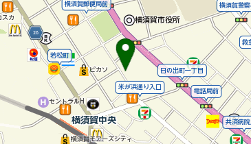 オリックスレンタカー 横須賀中央駅前店の地図画像