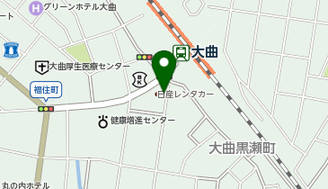 日産レンタカー 大曲駅前店の地図画像