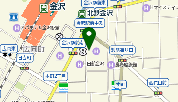 Jネットレンタカー 金沢駅前店の地図画像