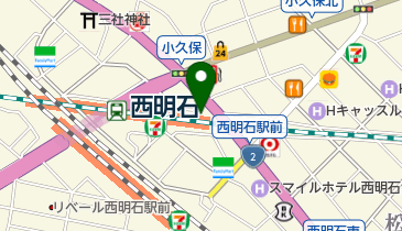 タイムズカーレンタル 西明石駅前店の地図画像